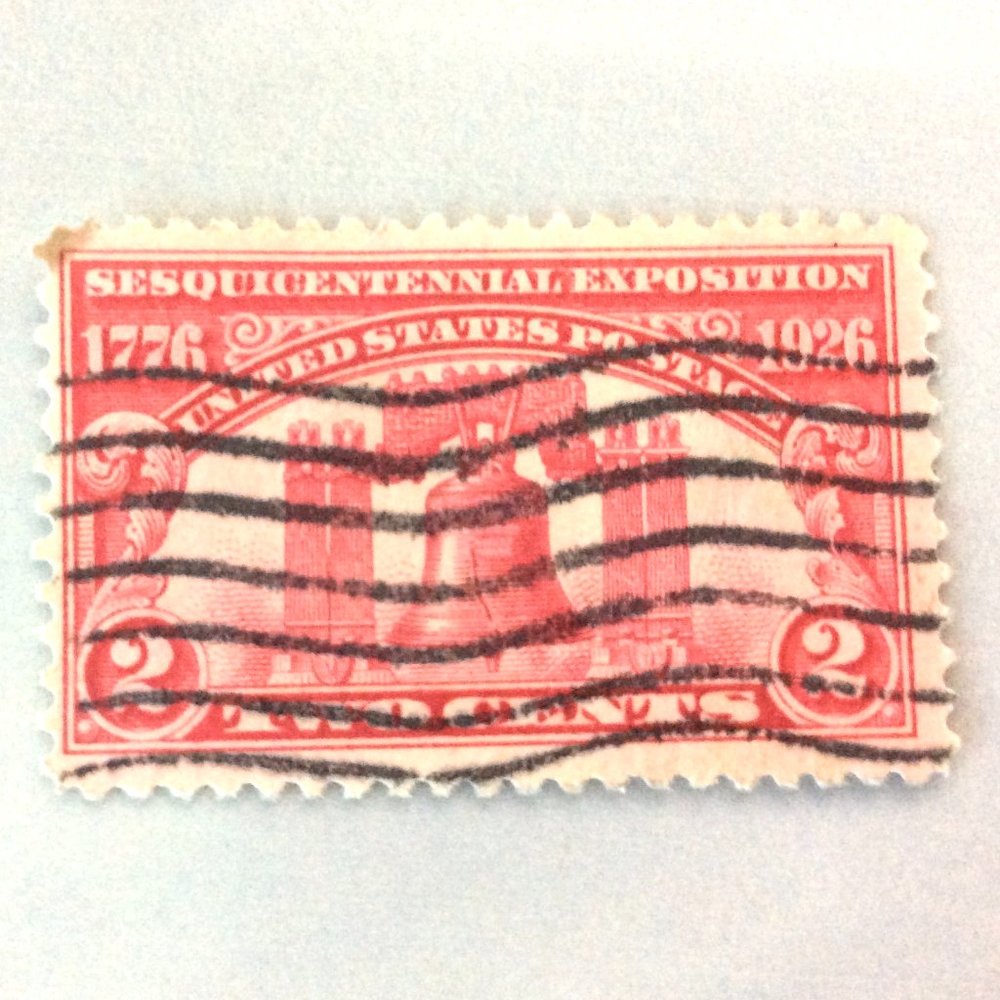 1926 2-cent Sesquicentennial Liberty Bell Jumbo Size Stamp Issue #: 617 F-VF